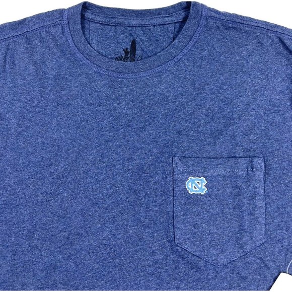 Johnnie-O Mens Small North Carolina Tar Heels T Shirt Blue Short Sleeve - Picture 3 of 11